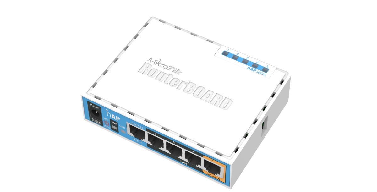 EU Product - RouterBOARD hAP - Wireless Router Switch 2.4 GHz RB951Ui-2nD - Router - Mini-PCI thumbnail