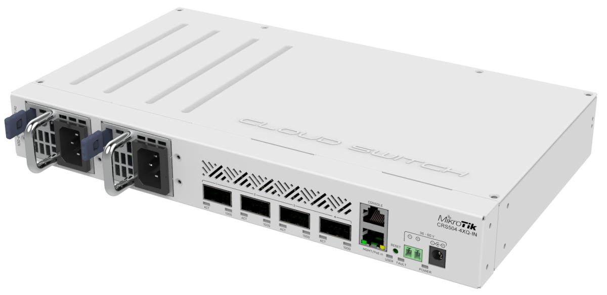 EU Product - Cloud Router Switch 504-4XQ-in - CRS504-4XQ-in - Switch - 0.1 Gbps thumbnail