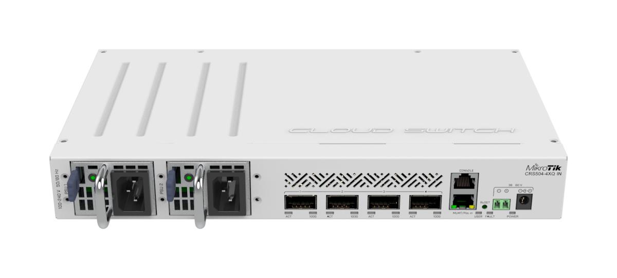 EU Product - Cloud Router Switch 504-4XQ-in - CRS504-4XQ-in - Switch - 0.1 Gbps thumbnail