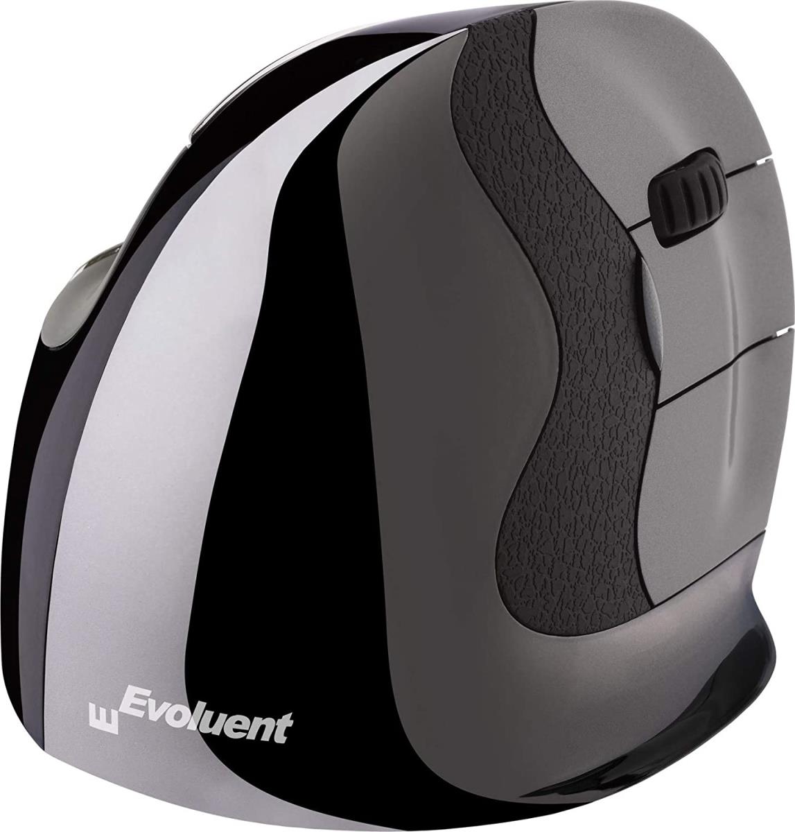 VerticalMouse D - Right handed USB wireless - Medium. The New D or version 6 is the latest revision of the award winning Evoluent mouse. Improvements include laser sensor; contoured buttons improving feel and response; Extra wide lip along the bottom edge thumbnail