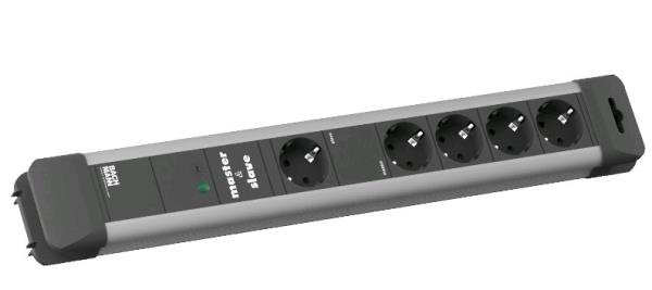 EU Product - Tischsteckdose 1+4xDosen CEE7 ->Stecker Master/Slave schwarz CONNECTUS - Power Accessory thumbnail