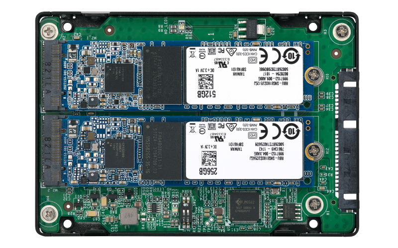 Dual M.2 SATA SSD to 2.5in SATA RAID Adapter Converter - 2 x M.2 2280 SSD to 3.5in SATA Adapter thumbnail