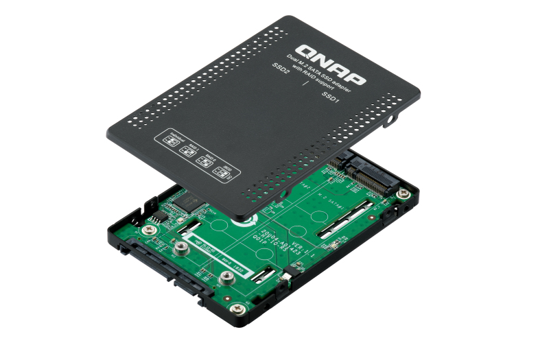 Dual M.2 SATA SSD to 2.5in SATA RAID Adapter Converter - 2 x M.2 2280 SSD to 3.5in SATA Adapter thumbnail