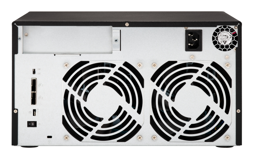 8-bay desktop SATA JBOD expansion unit with a QXP-800eS-A1164 PCIe SATA host card and 2 SFF-8088 to SFF-8088 SAS/SATA 6Gb/s external cables. thumbnail