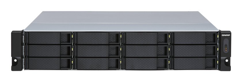 12-bay 2U rackmount SATA JBOD expansion unit redundant PSU with a QXP-1600eS PCIe SATA host card and 3 SFF-8088 to SFF-8644 SAS/SATA 6Gb/s external cables. thumbnail