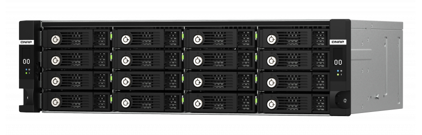 16-bay 3U rackmount SAS 12Gbps JBOD dual controller expansion enclosure with SAS expander 2.5in/3.5in SAS 12Gbps drives (2.5in SATA 6Gbps drives w/optional QDA-SA2 accessory) 3 x SFF-8644 Mini-SAS HD SAS 12Gbps ports per controller redundant PSU thumbnail