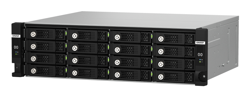 16-bay 3U rackmount SAS 12Gbps JBOD dual controller expansion enclosure with SAS expander 2.5in/3.5in SAS 12Gbps drives (2.5in SATA 6Gbps drives w/optional QDA-SA2 accessory) 3 x SFF-8644 Mini-SAS HD SAS 12Gbps ports per controller redundant PSU thumbnail