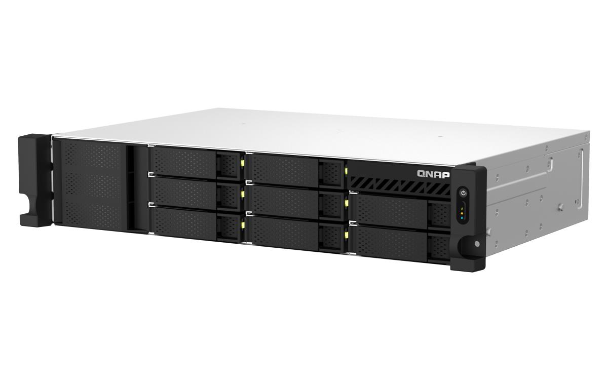 8-bay short-depth rackmount NAS AMD Ryzen V1000 series V1500B 4C/8T 2.2GHz 4GB DDR4 SODIMM RAM (max. 64GB total optional ECC RAM support) 2 x 2.5GbE LAN M.2 2280 NVMe/SATA SSD( PCIe Gen3x1) optional 10GbE expansion via PCIe 1 x PCIe 3.0 x 8 slot thumbnail