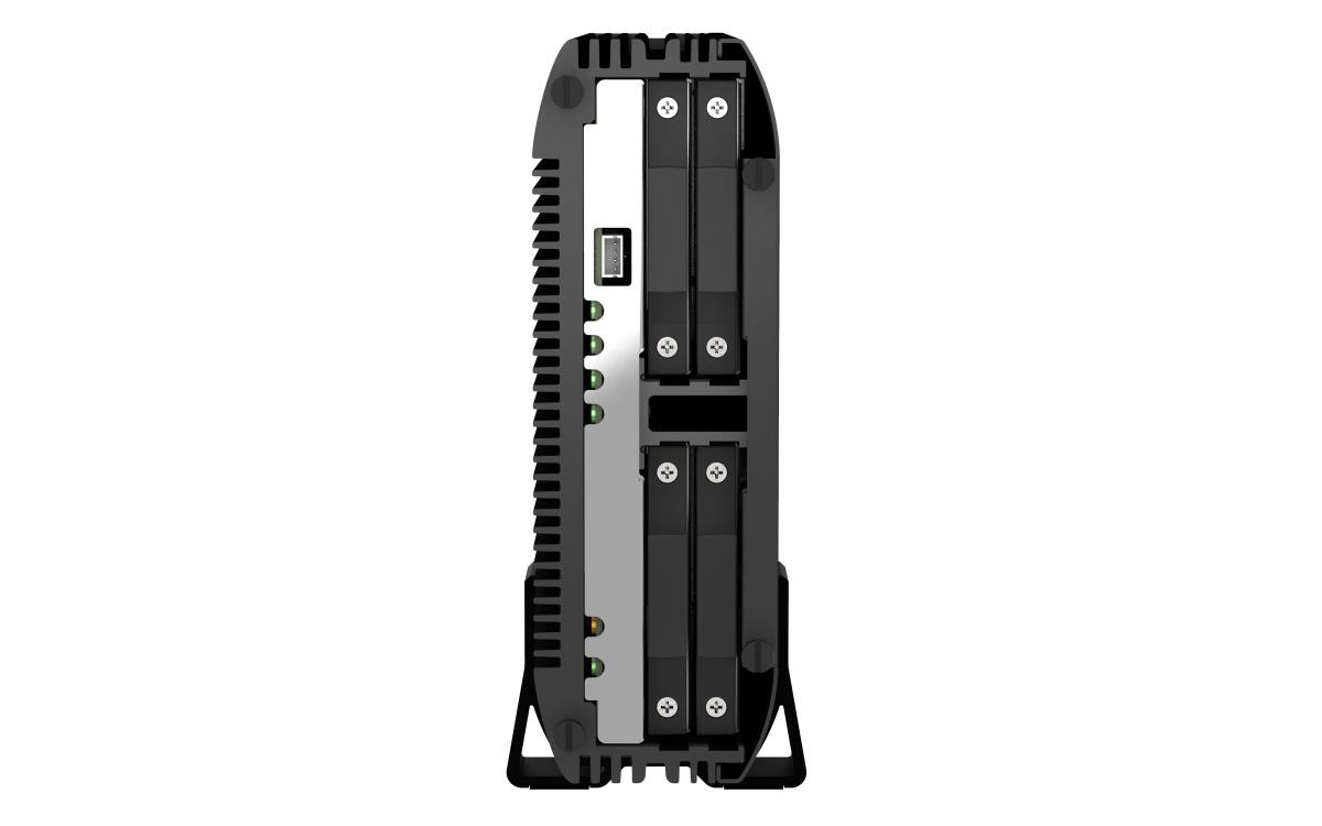 4-bay Tower NAS  Intel Celeron J6412 quad-core onboard 8GB RAM (not expandable) 4 x 2.5-inch SATA slots 2 x 2.5GbE 1 x HDMI 1.4b 4 x USB 3.2 Gen2 Type-A thumbnail