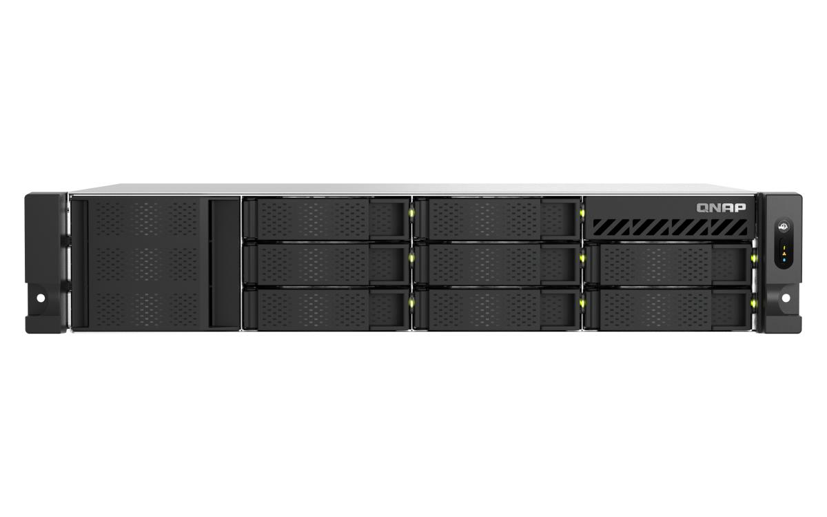8-bay short depth rackmount NAS Intel Atom C5125 8C 2.8GHz 8GB RAM 2 x 2.5GbE 2 x M.2 2280 2 x PCIe Gen3 x4 4 x USB 3.2 Gen1 ports (5Gbps) 1 x 250W PSU thumbnail