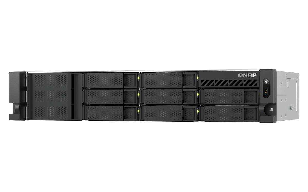 8-bay short depth rackmount NAS Intel Atom C5125 8C 2.8GHz 8GB RAM 2 x 2.5GbE 2 x M.2 2280 2 x PCIe Gen3 x4 4 x USB 3.2 Gen1 ports (5Gbps) 1 x 250W PSU thumbnail
