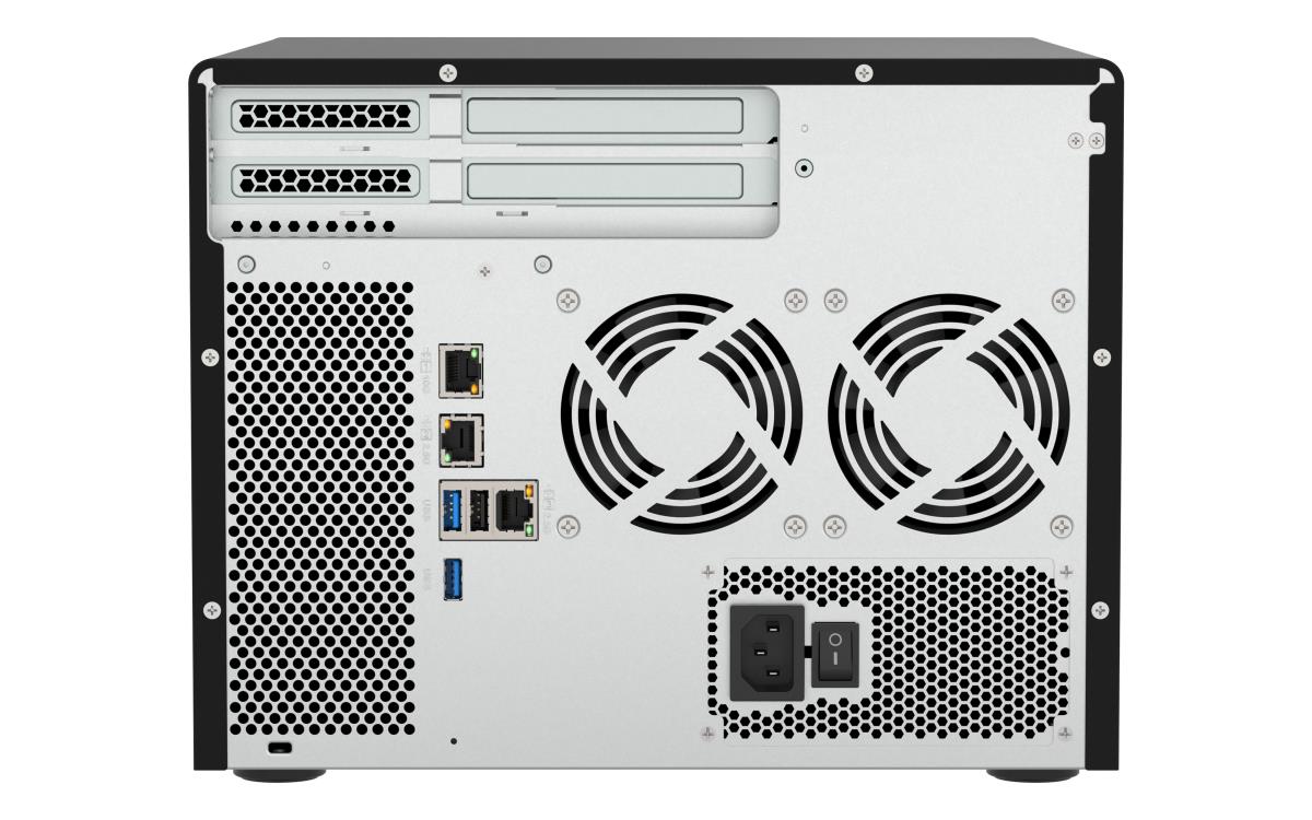 8-Bay NAS Intel Atom C5125 8-core/8-thread 2.8GHz processor 8 GB UDIMM DDR4 non-ECC (1 x 8GB) 4x UDIMM DDR4 slots with ECC supported 6x 2.5/3.5 SATA HDD/SSD bays + 2x 2.5 SATA SSD bays 2x M.2 2280 PCIe Gen3 x4 slots 1x 10GBASE-T 2x 2.5GbE (RJ-45)3x U thumbnail