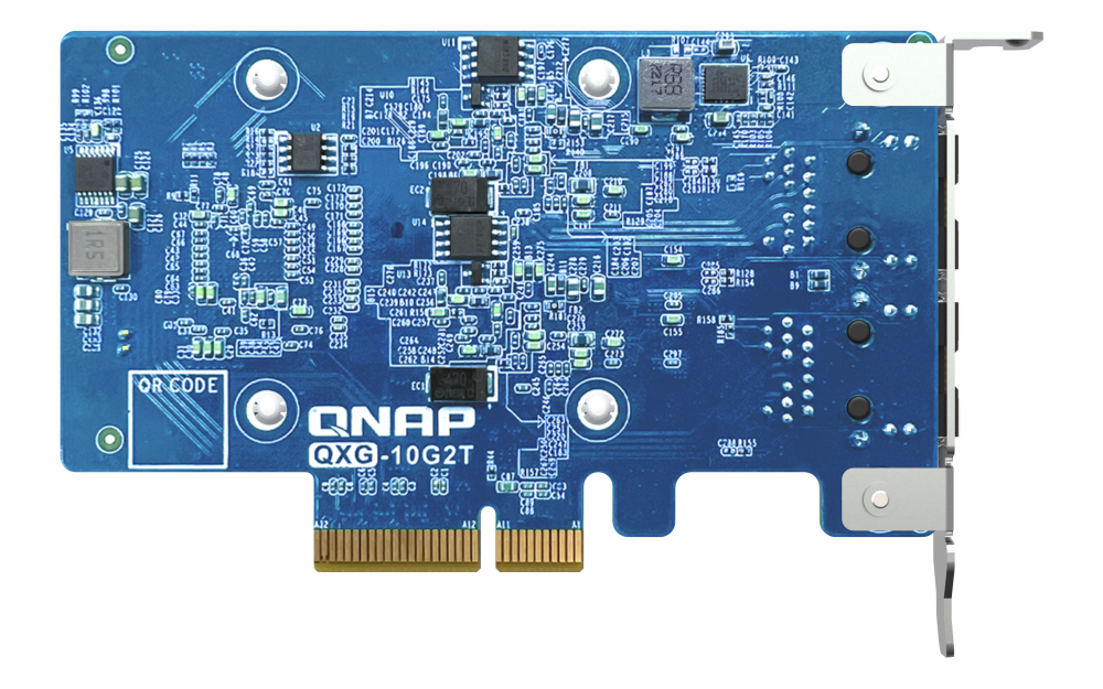 Dual-port BASET 10GbE network expansion card low-profile form factor PCIe Gen3 x4 Aquantia AQC107 thumbnail