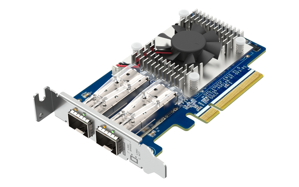 Dual-port SFP28 25GbE network expansion card low-profile form factor PCIe Gen4 x8 thumbnail