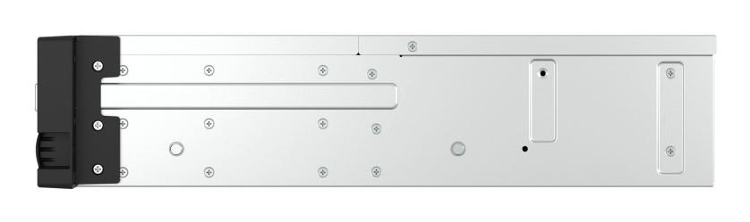 12-bay 2U rackmount PCIe interface SATA JBOD expansion enclosure 2.5/3.5 SATA 6Gbps drives 2 ports (SFF-8644 1x2) short depth 14.59-inch / 370.65mm redundant PSU without rail kit. support TS-h3087XU-RP? TS-h2287XU-RP TS-h1887XU-RP? TS-h987XU-RP? TDS- thumbnail