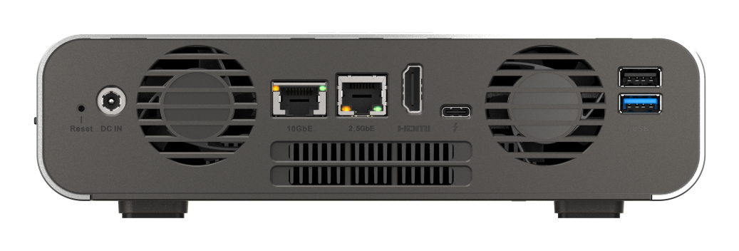 EU Product - - TBS-H574TX - NAS-Server - 5 Sch�chte - RAID RAID 0, 1, 5, 6, 10, 50, JBOD, 60, 60 Hot Spare - RAM 12 GB 2.5 Gigabit Ethernet / 10 Gigabit Ethernet iSCSI Support thumbnail