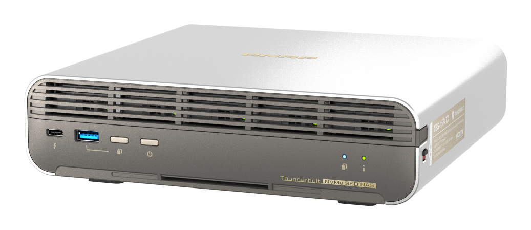 EU Product - - TBS-H574TX - NAS-Server - 5 Sch�chte - RAID RAID 0, 1, 5, 6, 10, 50, JBOD, 60, 60 Hot Spare - RAM 12 GB 2.5 Gigabit Ethernet / 10 Gigabit Ethernet iSCSI Support thumbnail