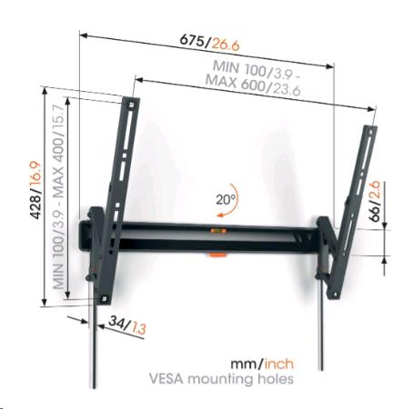 DISPLAY WALL MOUNT - 40-77 TILT thumbnail