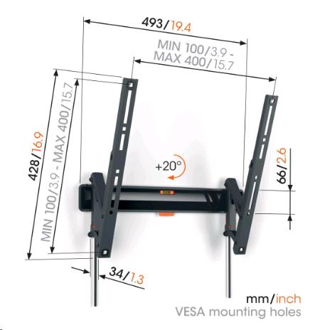 DISPLAY WALL MOUNT - 32-65 TILT thumbnail