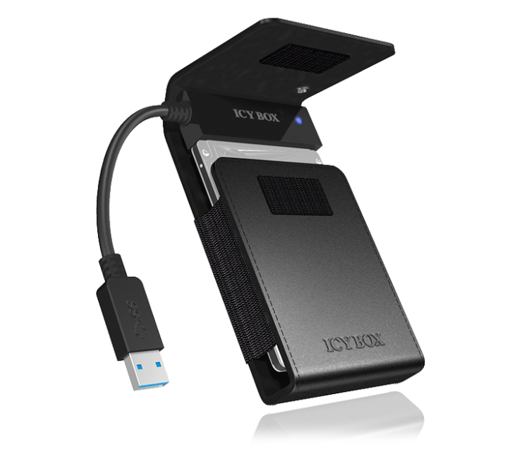 EU Product - Adapter Cable For 2.5in SSD + USB3.0 HDD With Leatherette Box thumbnail