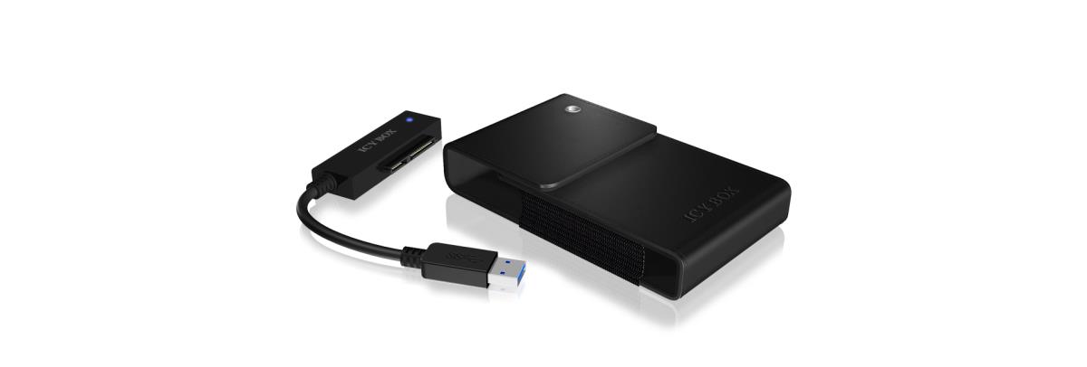EU Product - Adapter Cable For 2.5in SSD + USB3.0 HDD With Leatherette Box thumbnail