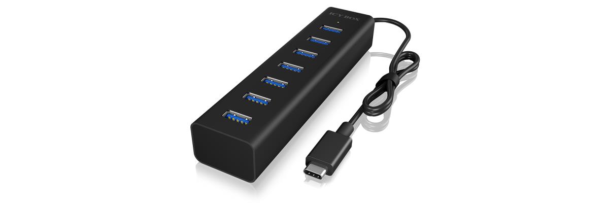 EU Product - Hub  7-Port IcyBox USB 3.0 IB-HUB1700-C3 USB 3.0 Type-C (b) retail thumbnail