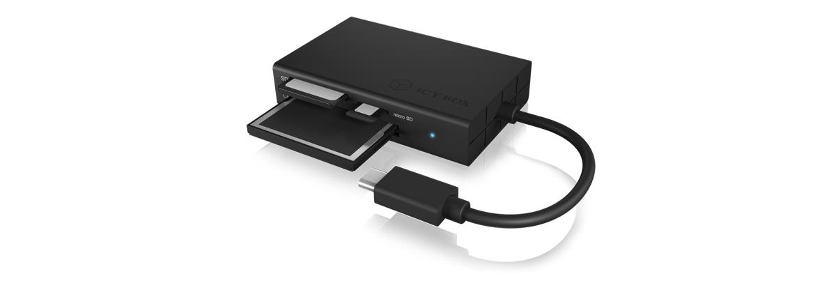EU Product - Adapter IcyBox ext. Kartenleser USB TypeC -> SD/microSD/CF retail thumbnail