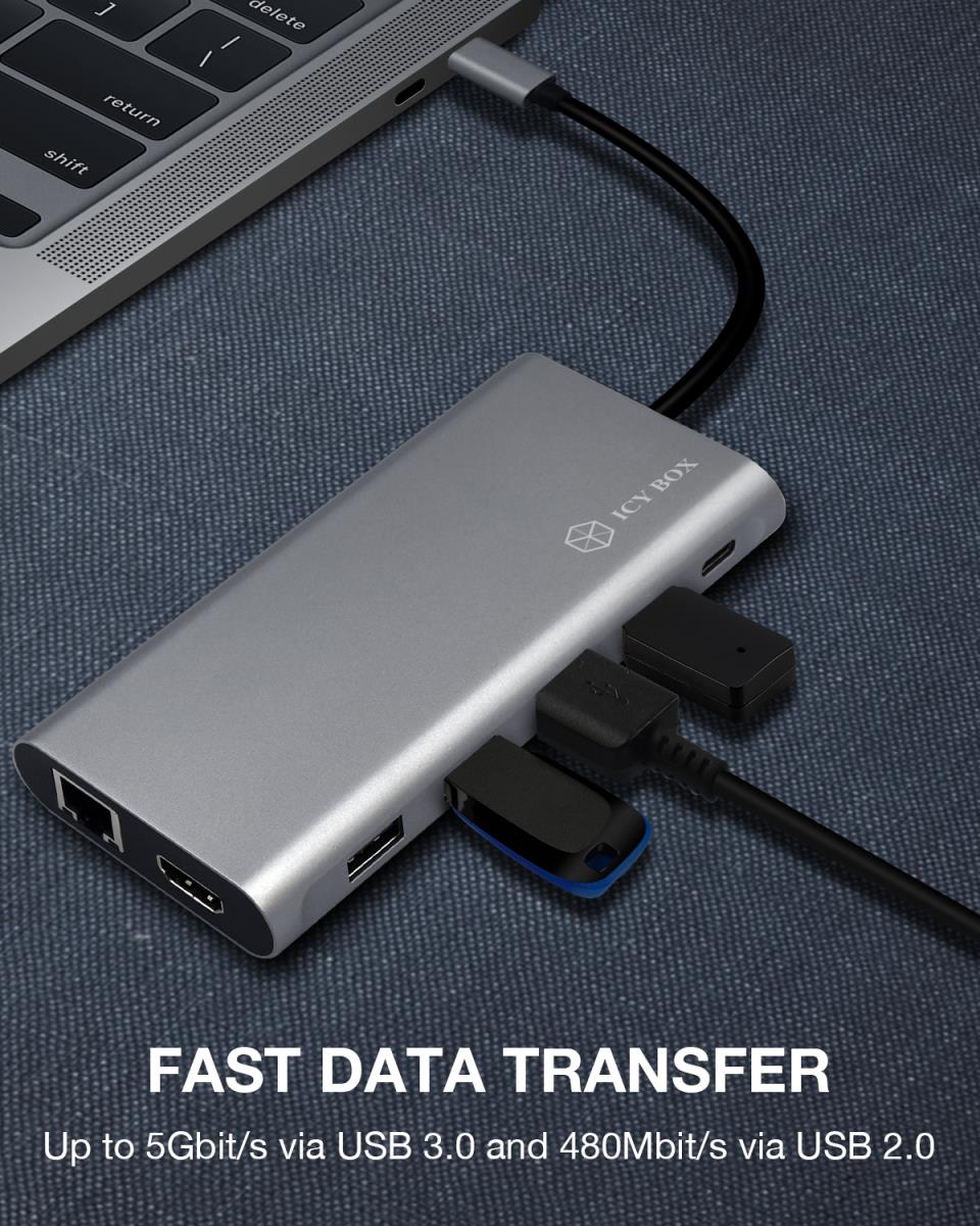 EU Product - IB-DK4050-CPD 12-in-1 Usb-C Dock 100W PD thumbnail