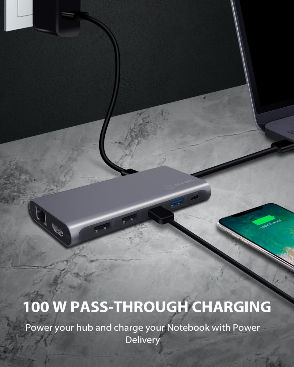EU Product - IB-DK4050-CPD 12-in-1 Usb-C Dock 100W PD thumbnail
