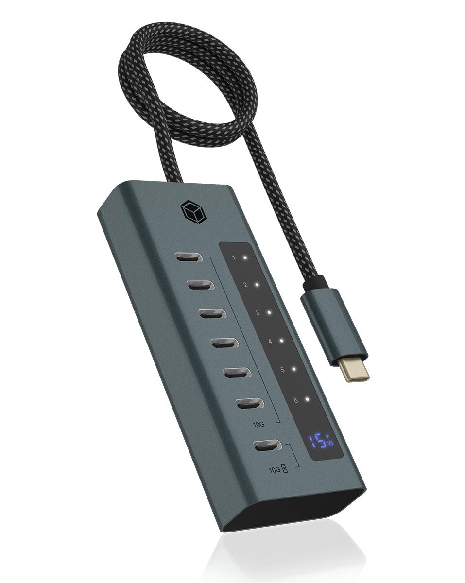 EU Product - Hub  7-Port IcyBox Hub USB 3.2 Gen 2 Type-C retail thumbnail