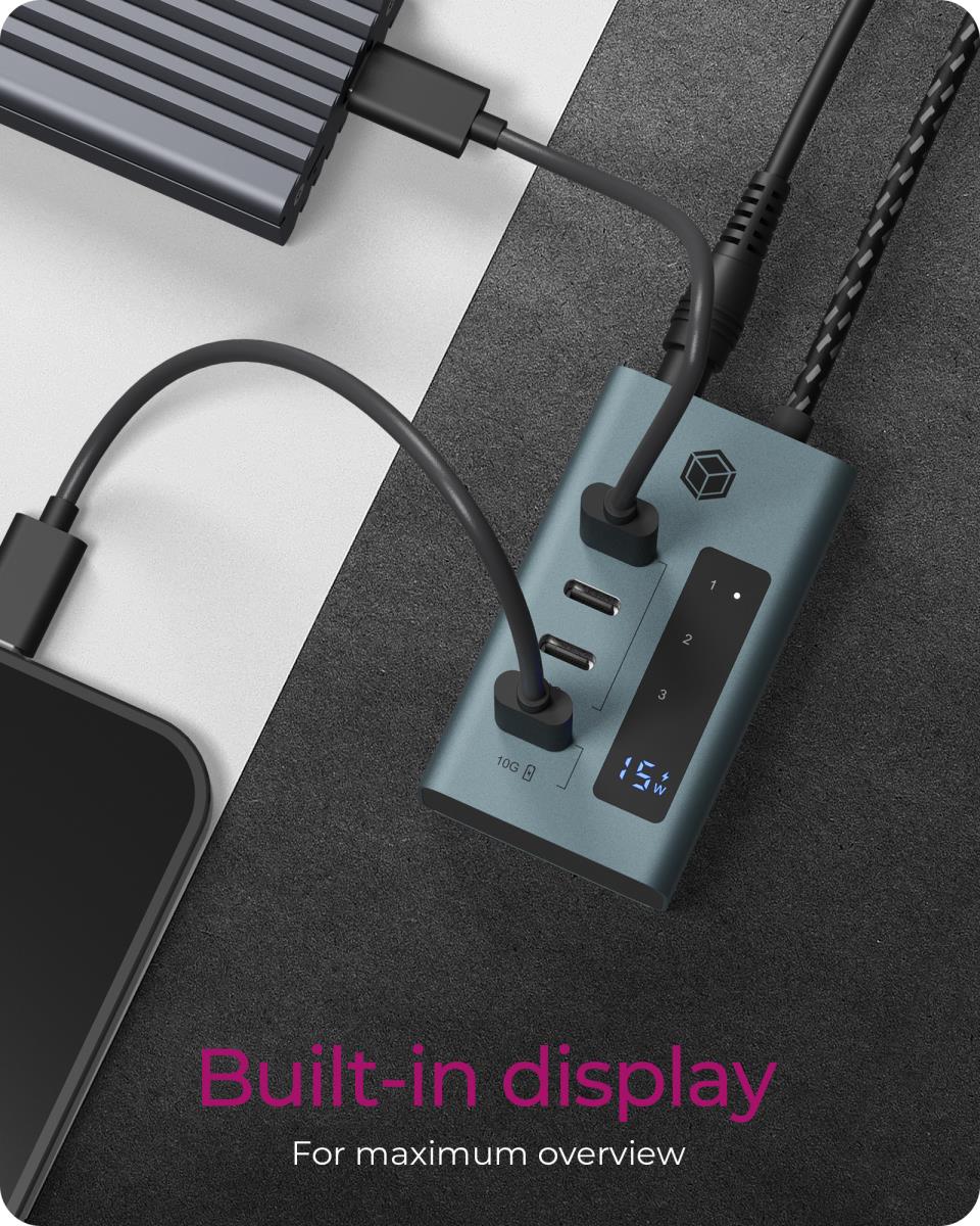 EU Product - Hub  4-Port IcyBox Hub USB 3.2 Gen 2 Type-C retail thumbnail