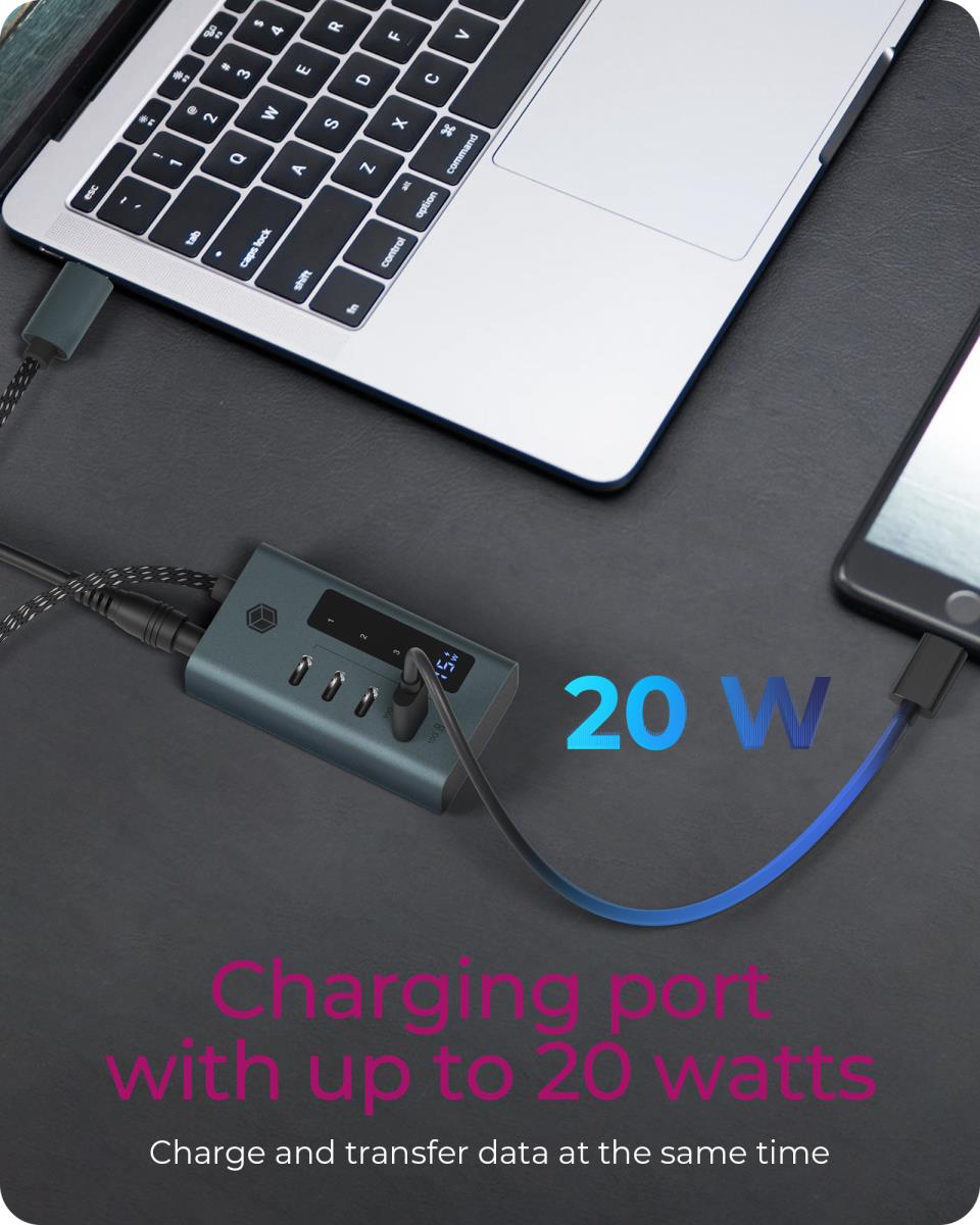 EU Product - Hub  4-Port IcyBox Hub USB 3.2 Gen 2 Type-C retail thumbnail