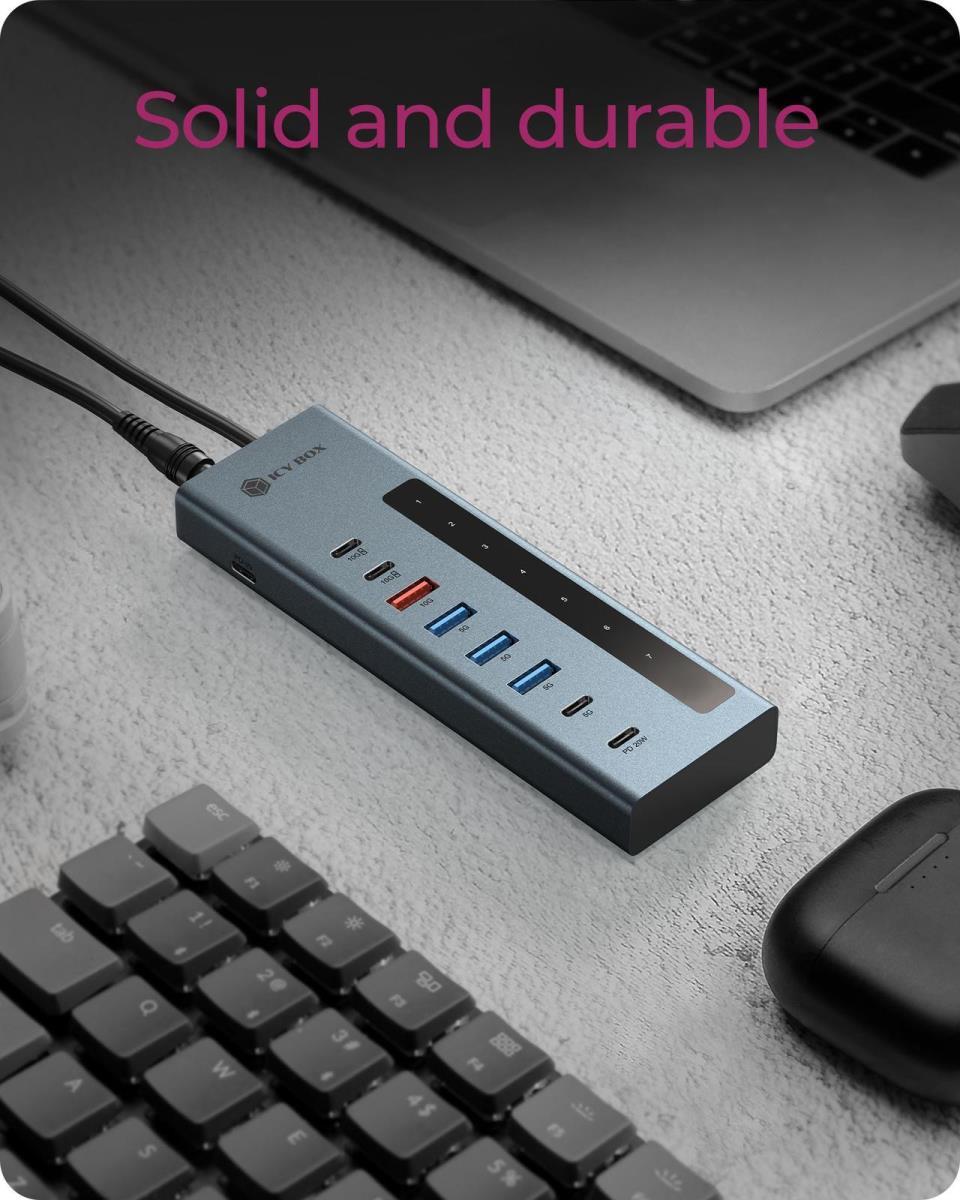 EU Product - Hub  9-in-1 Hub IcyBox USB 3.2 mit Type-C/Type-A Anschluss thumbnail