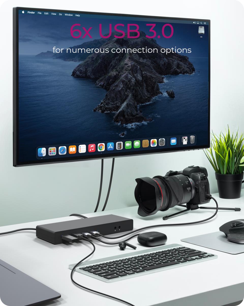 EU Product - Dockingstation IcyBox USB Type-C mit 2 Videoschnittstellen retail thumbnail
