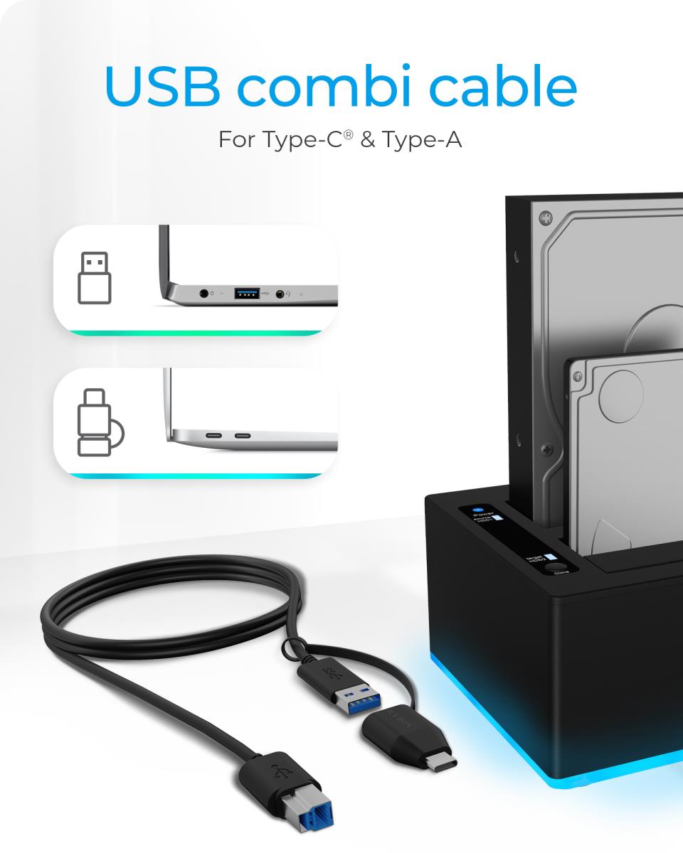 EU Product - Docking- & Klonstation IcyBox 2,5