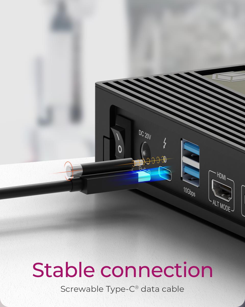 EU Product - Dockingstation IcyBox Hybrid mit dreifacher Videoausgabe retail thumbnail