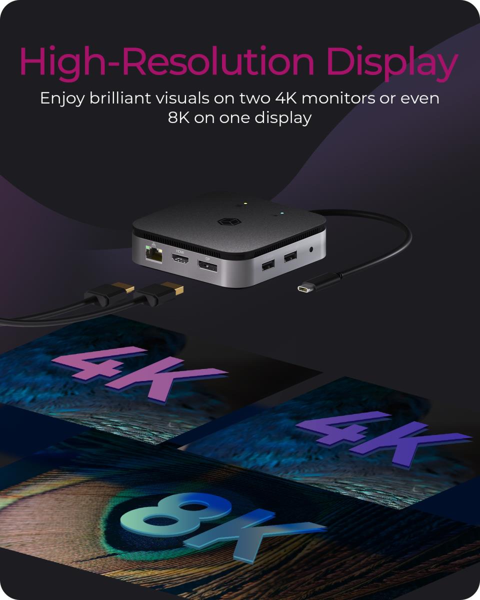 EU Product - Docking Station USB 3.2 Type-C Withdouble Video Output thumbnail