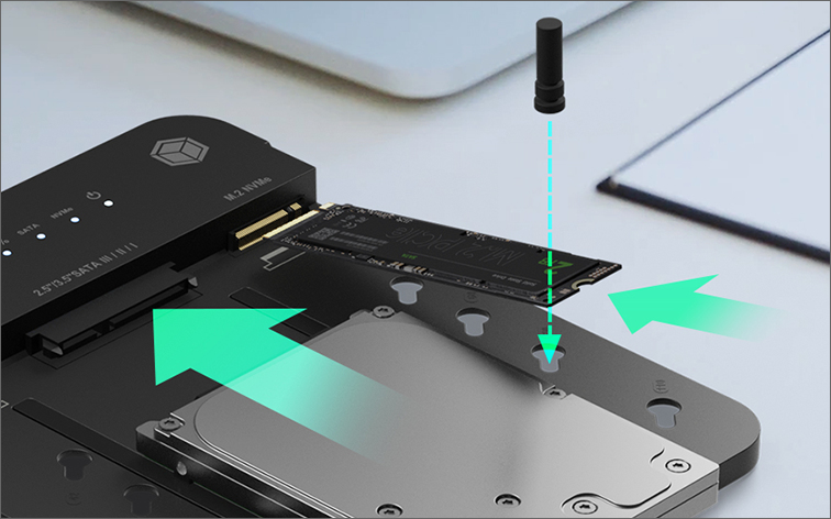 EU Product - IB-2915MSCL-C31 - Docking & CloneStation fr M.2 NVMe & SATA SSD & 2.5/3.5 thumbnail
