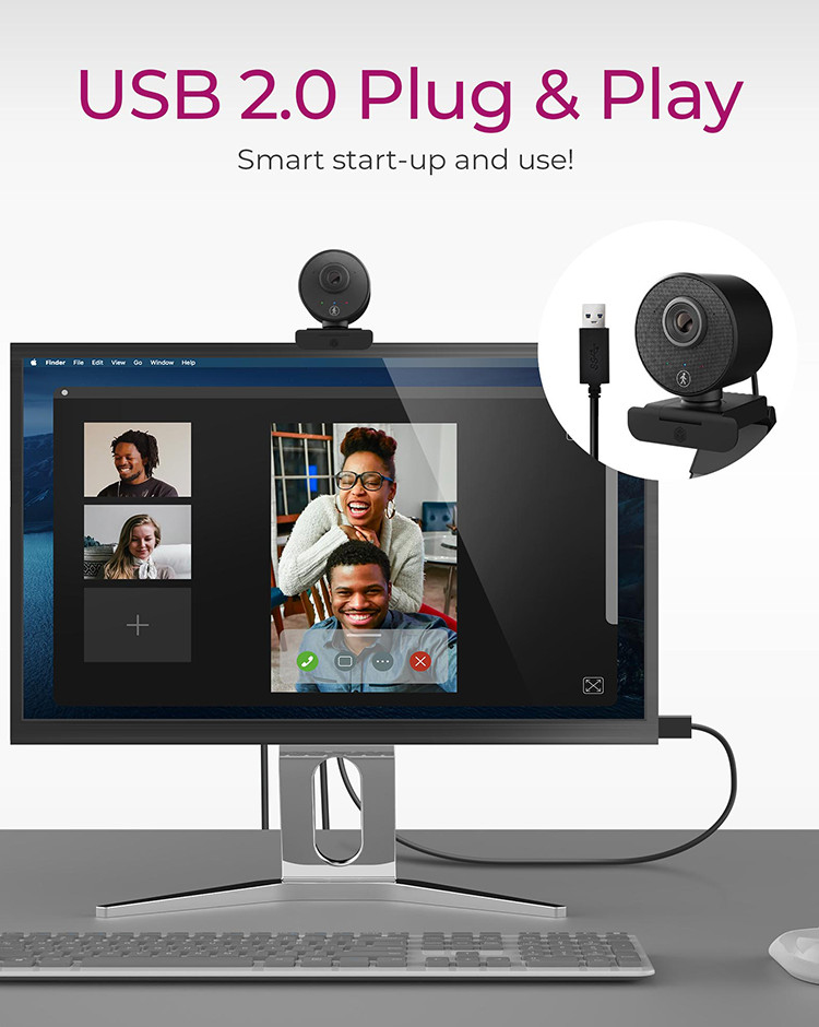 EU Product - IcyBox Full-HD Webcam IB-CAM501-HD mit Mikrofon thumbnail