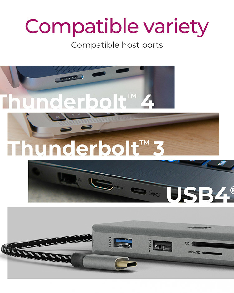 EU Product - Dockingstation IcyBox 9-in-1 mobile USB 3.2 Gen 1 Type-C retail thumbnail