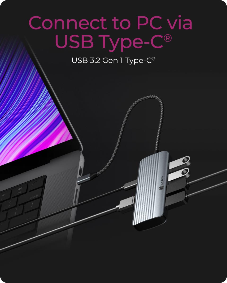 EU Product - Dockingstation 6 in 1 1xHDMI 4K60Hz 4x Usb-A thumbnail