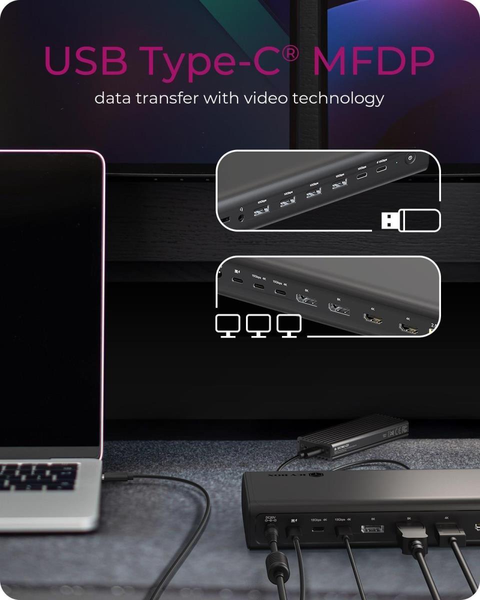 EU Product - Docking Station 17-in-1 USB 3.2 Gen 2 Type-C thumbnail
