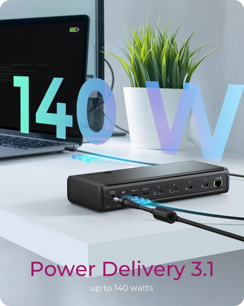 EU Product - Docking Station 17-in-1 USB 3.2 Gen 2 Type-C thumbnail