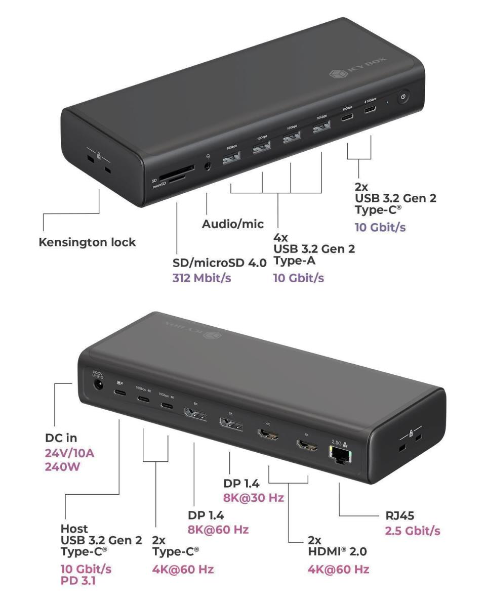EU Product - Docking Station 17-in-1 USB 3.2 Gen 2 Type-C thumbnail