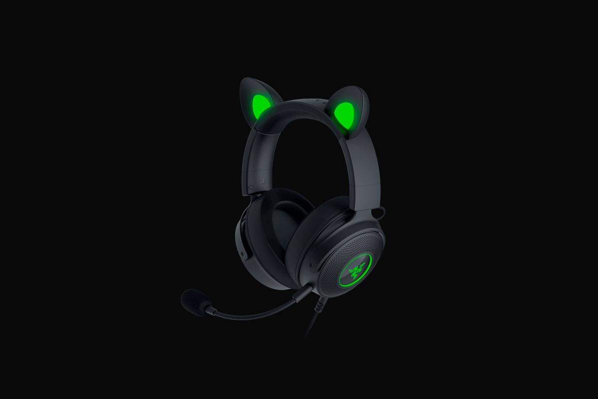 KRAKEN KITTY PRO V2 HEADSET BLACK thumbnail