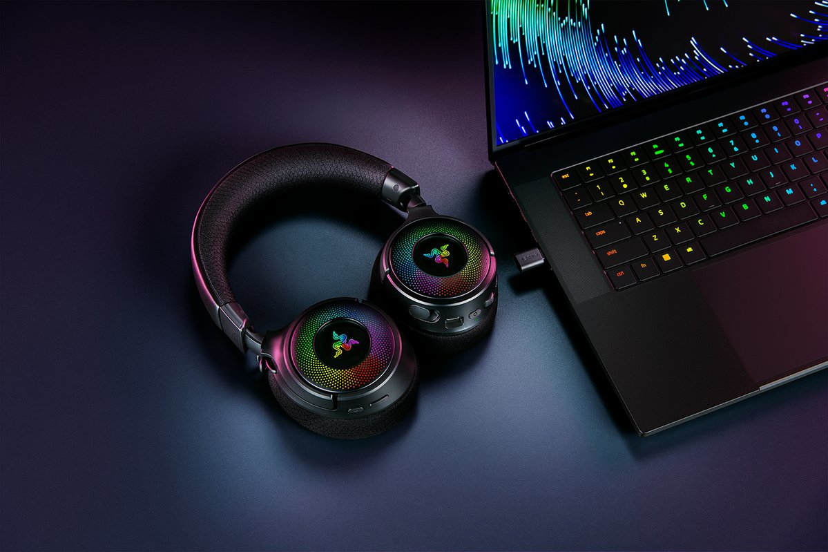 Kraken V4 - Headset - full size - Bluetooth / 2.4 GHz radio frequency - wireless, wired - USB-A, USB-C thumbnail