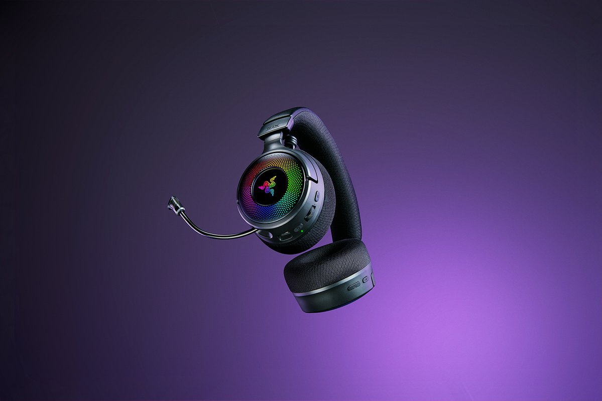 Kraken V4 - Headset - full size - Bluetooth / 2.4 GHz radio frequency - wireless, wired - USB-A, USB-C thumbnail