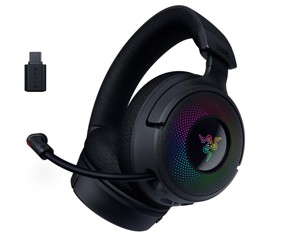 Kraken V4 - Headset - full size - Bluetooth / 2.4 GHz radio frequency - wireless, wired - USB-A, USB-C thumbnail