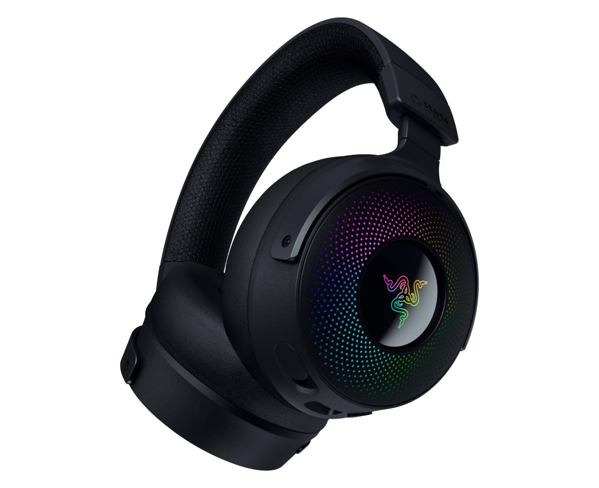Kraken V4 PRO - Headset - full size - Bluetooth / 2.4 GHz radio frequency - wireless, wired - USB-A, 3.5 mm jack thumbnail