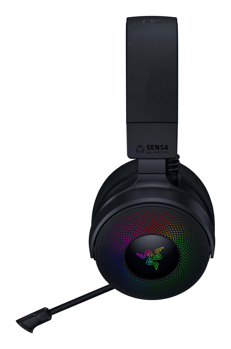 Kraken V4 PRO - Headset - full size - Bluetooth / 2.4 GHz radio frequency - wireless, wired - USB-A, 3.5 mm jack thumbnail